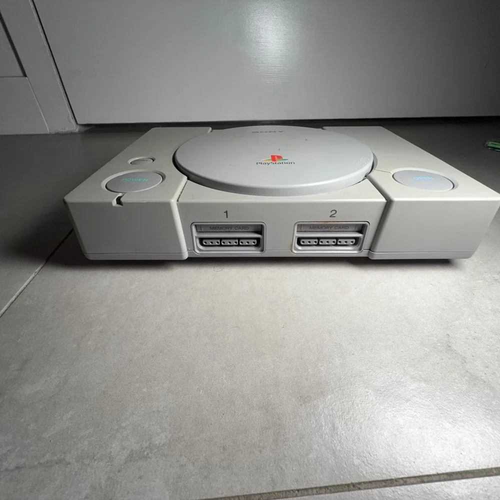 Sony PlayStation 1 Console SCPH-7501 Gray Bundle 3 Controllers HDMI Games Tested
